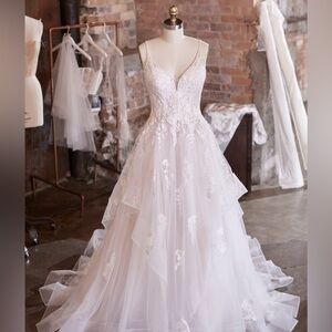 Rebecca Ingram Lettie Ethereal Floral Lace Bridal Dress